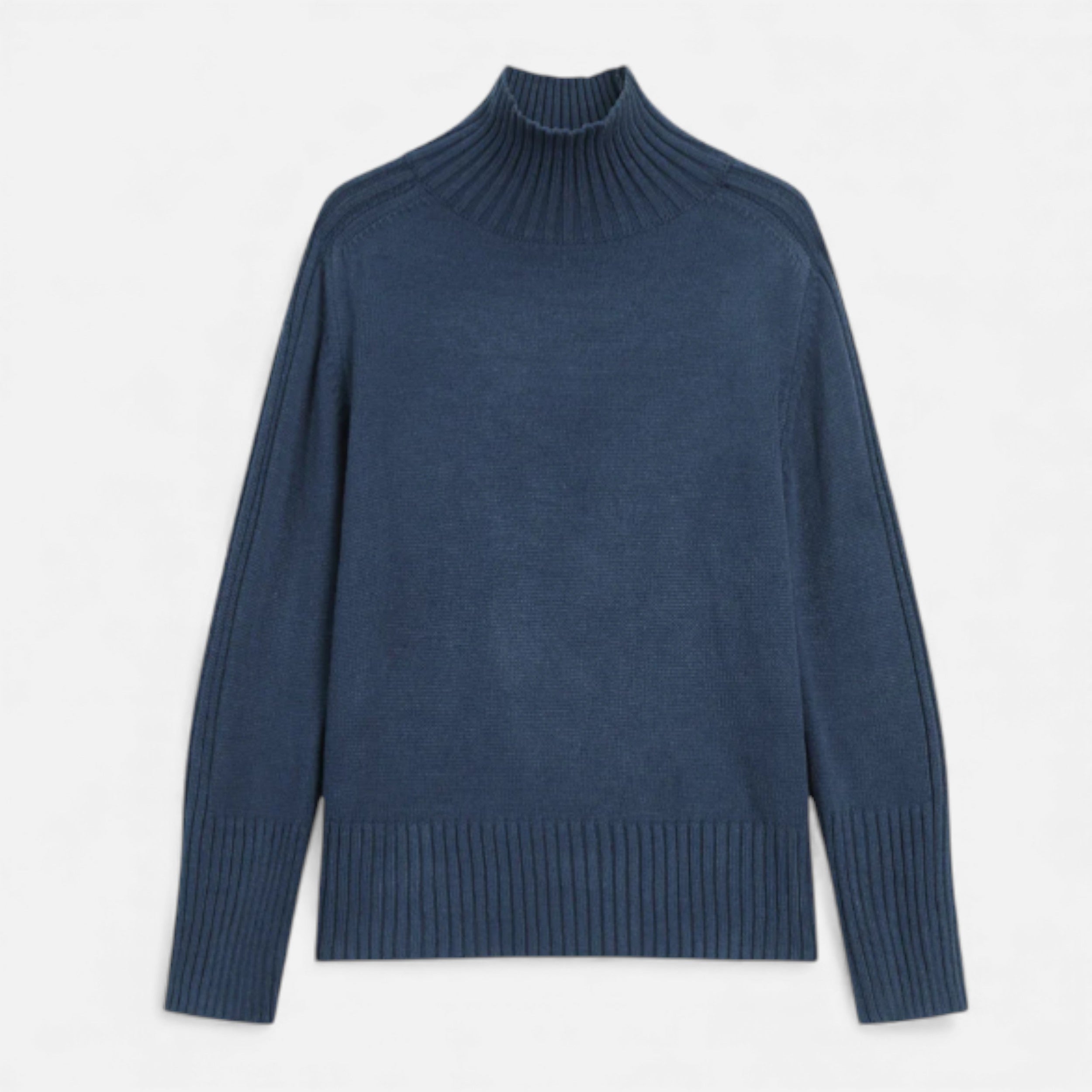 Lurvain | Ribbed Knit Sweater with Mock Neck