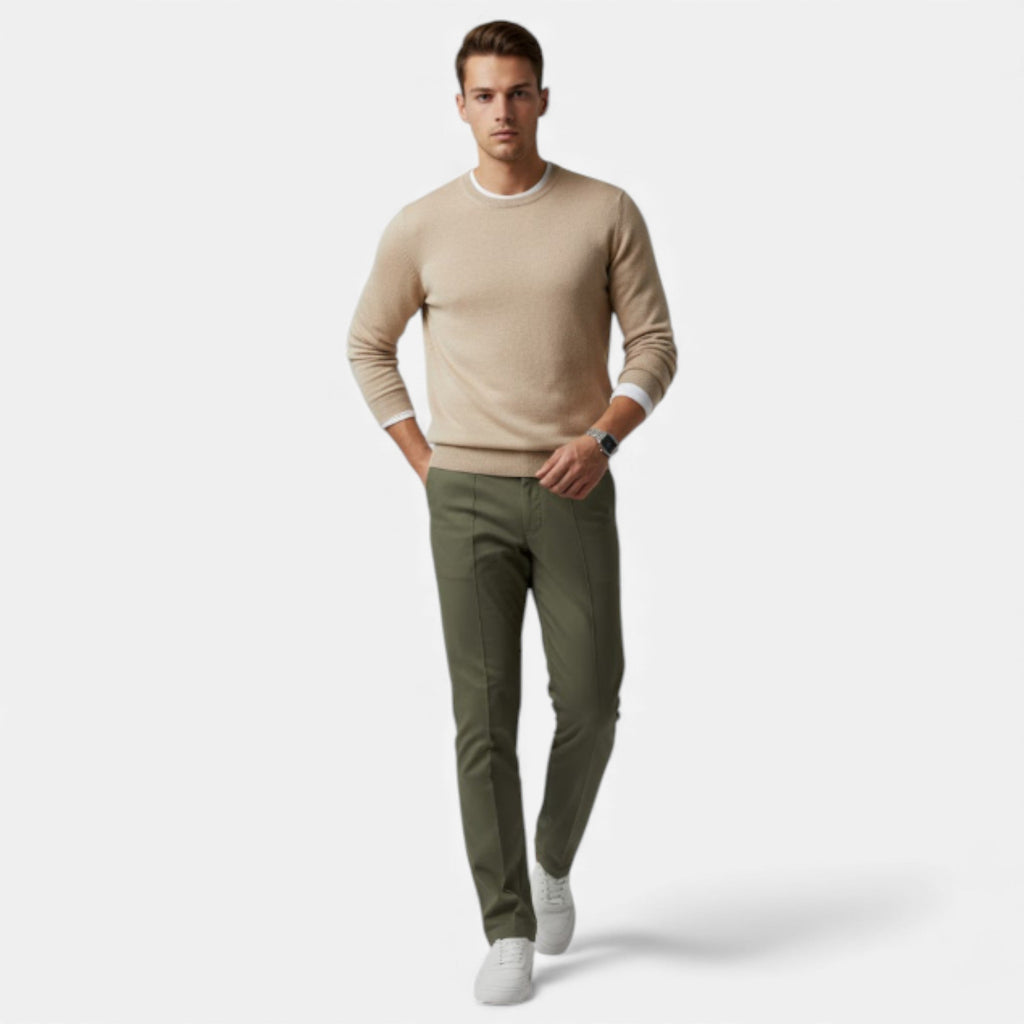 Alveraine | Men’s Tapered Formal Trousers – Tailored Sophistication