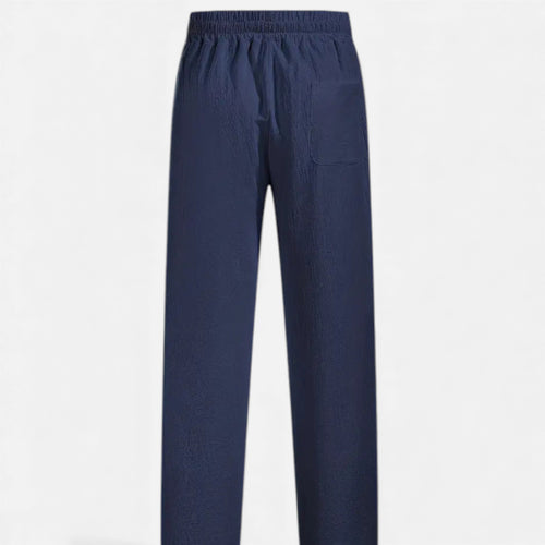 Alveraine | Men’s Linen Drawstring Trousers – Coastal Elegance
