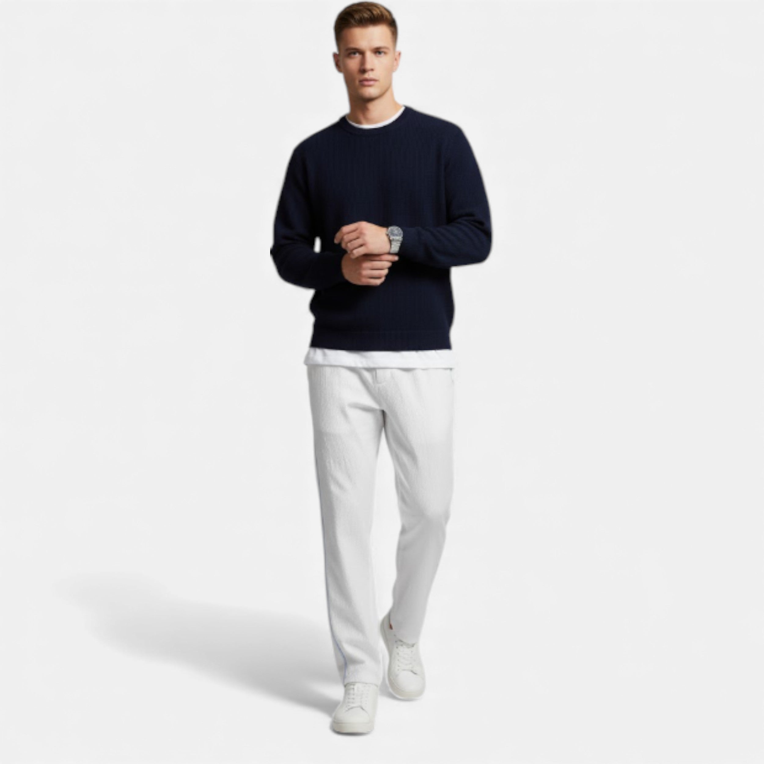 Lurvain | Men’s Linen Drawstring Pants – Coastal Elegance