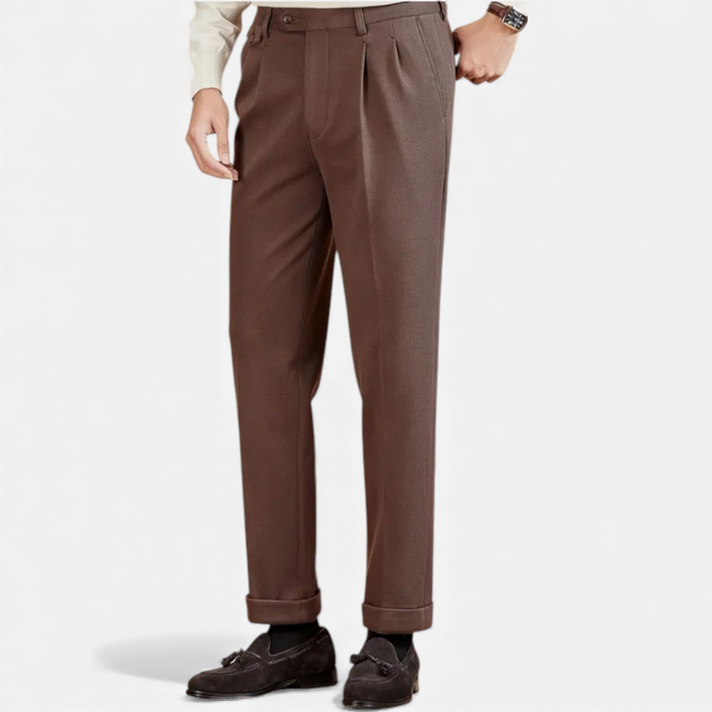 Lurvain | Men’s Italian Wool-Blend Trousers – Autumn Heritage