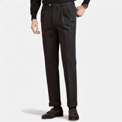 Alveraine | Men’s Italian Wool-Blend Trousers – Autumn Heritage
