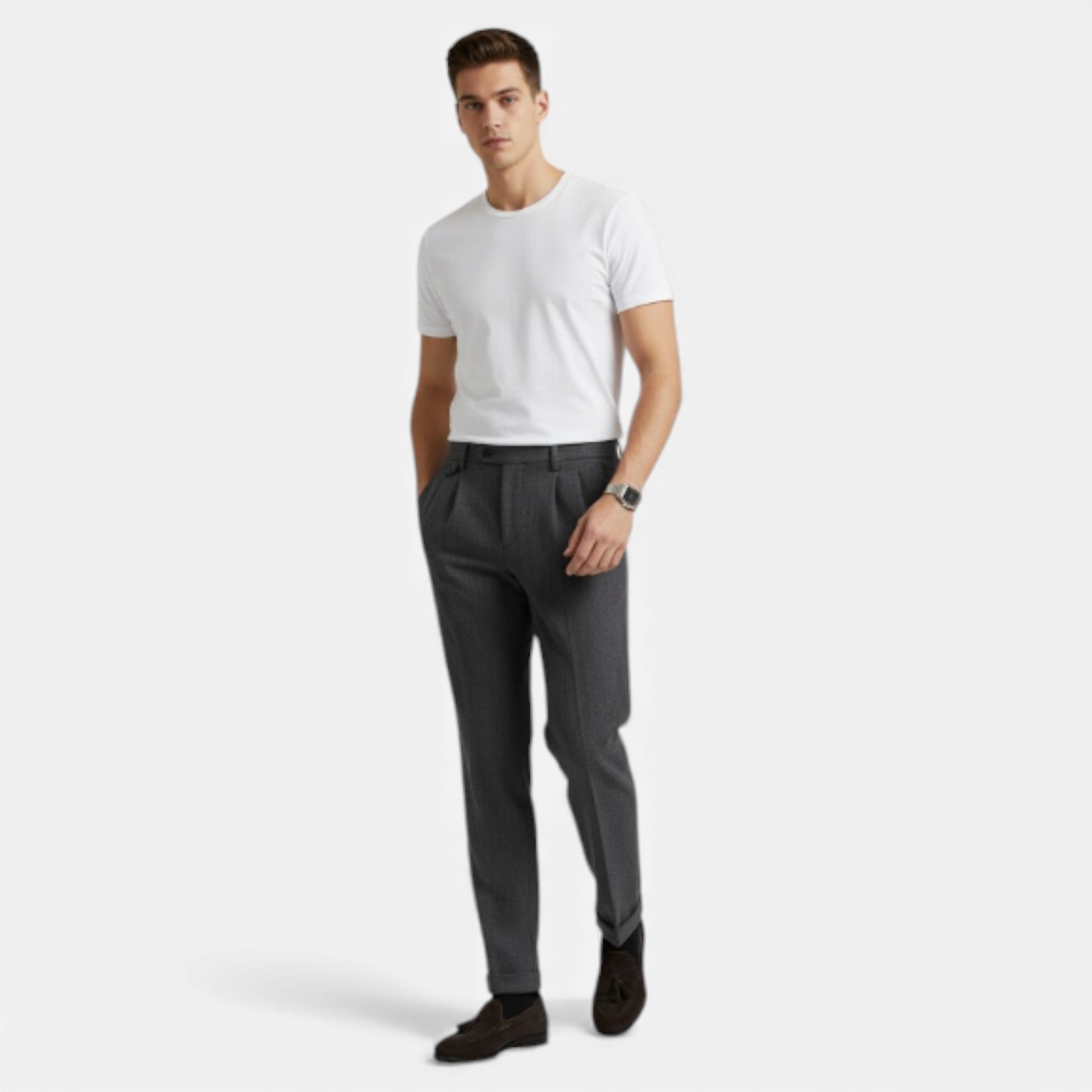 Lurvain | Men’s Italian Wool-Blend Trousers – Autumn Heritage