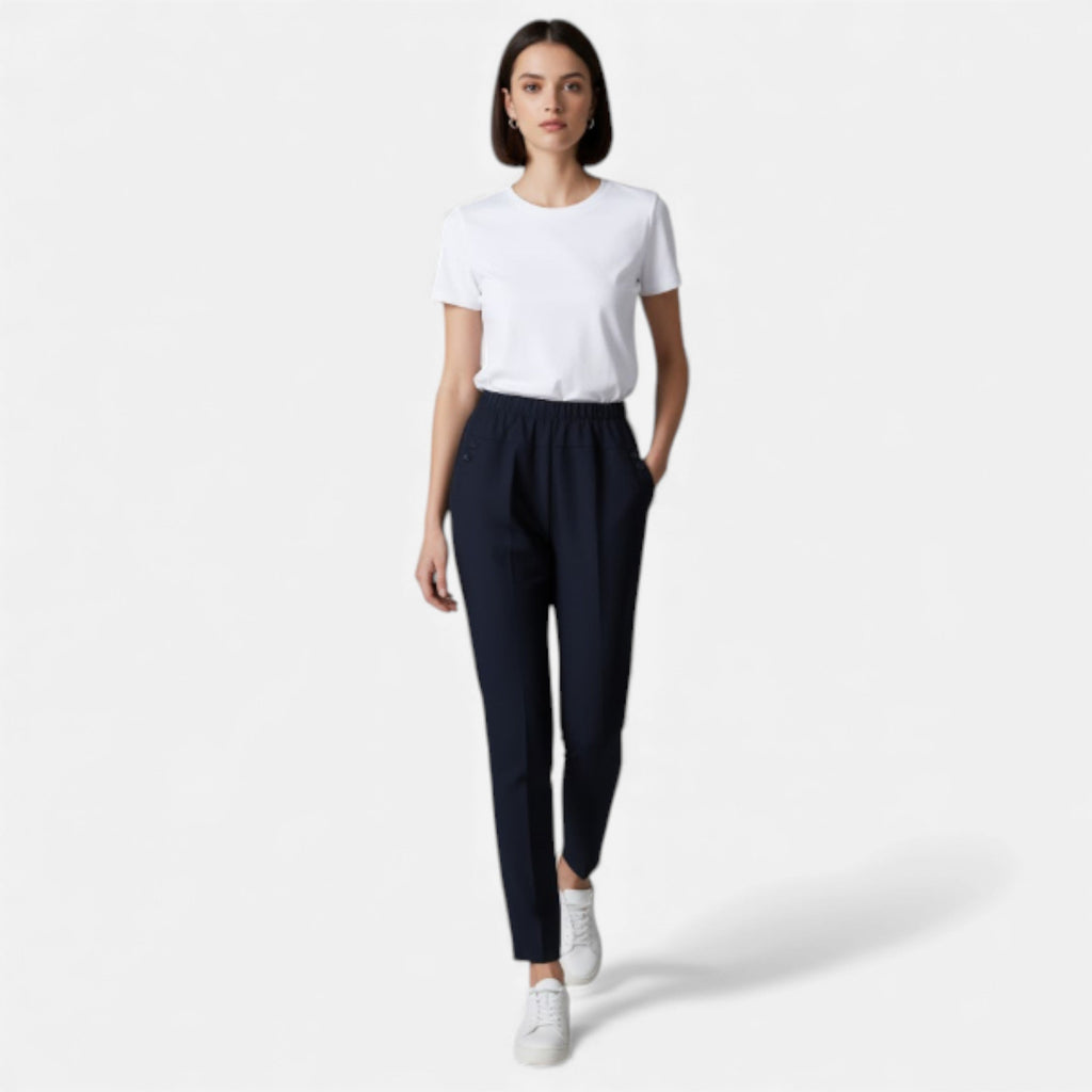 Lurvain | Women’s Tapered Elegance Pants with Slant Pockets