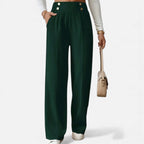 Alveraine | Women’s Wide-Leg Button Detail Pants