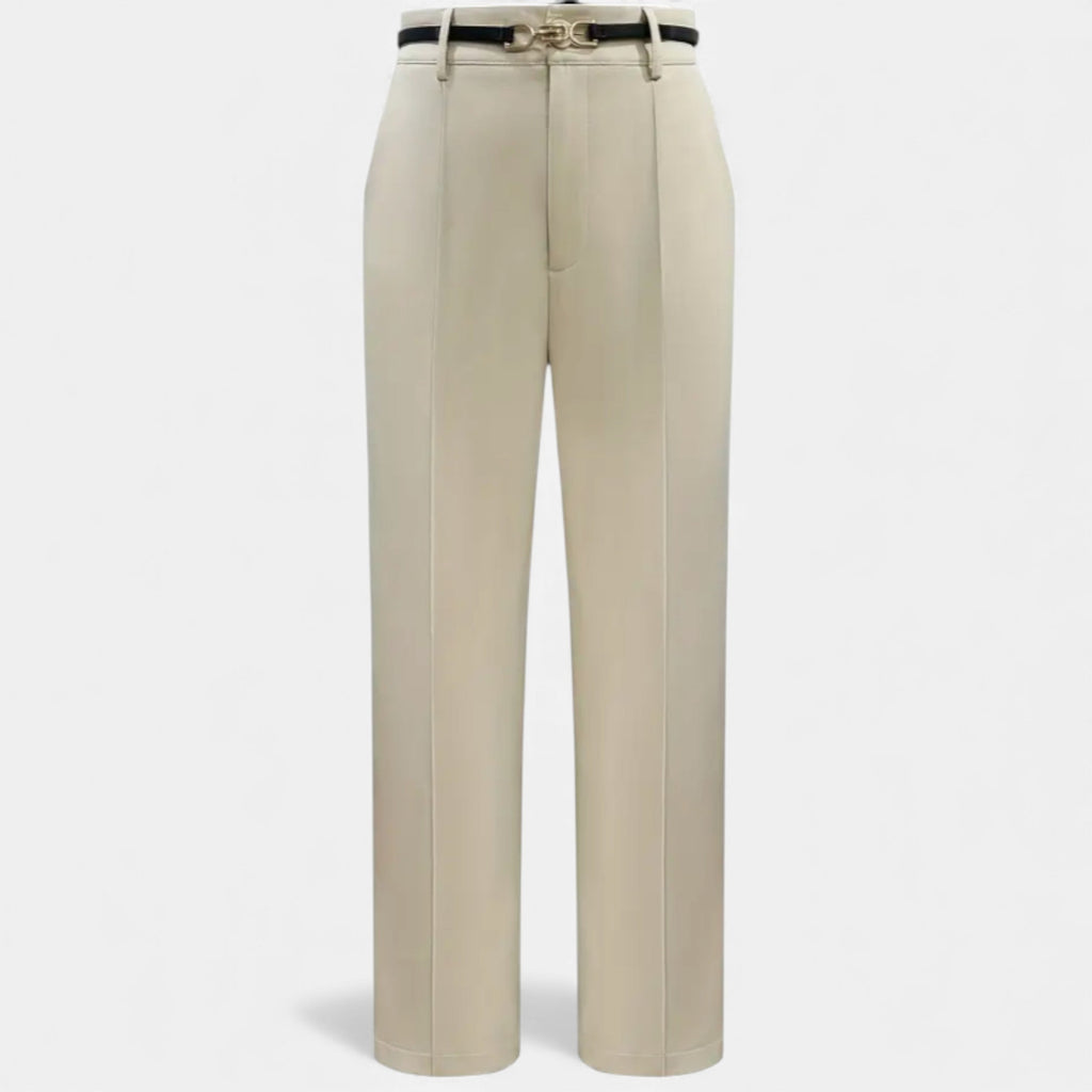 Lurvain | Classic Belted High-Waist Office Pants
