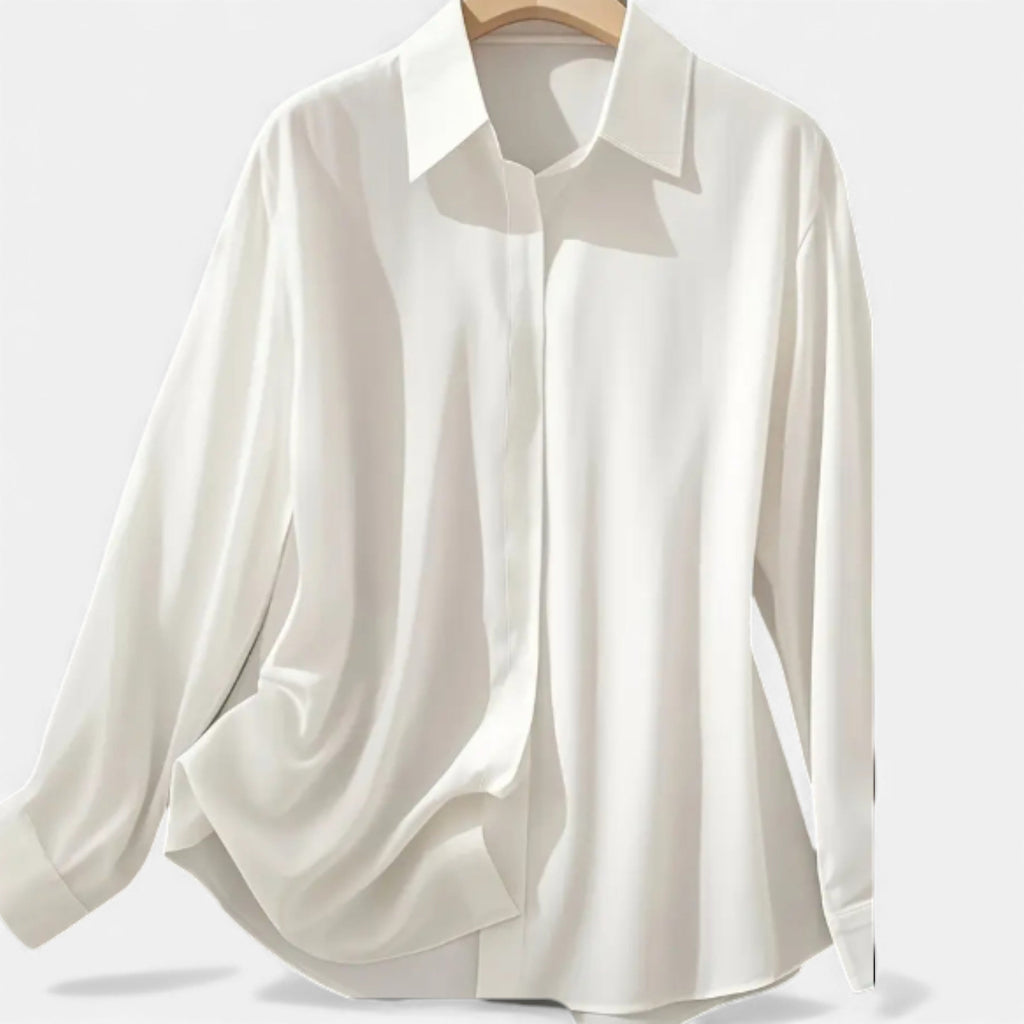 Lurvain | Women’s Classic White Collared Shirt