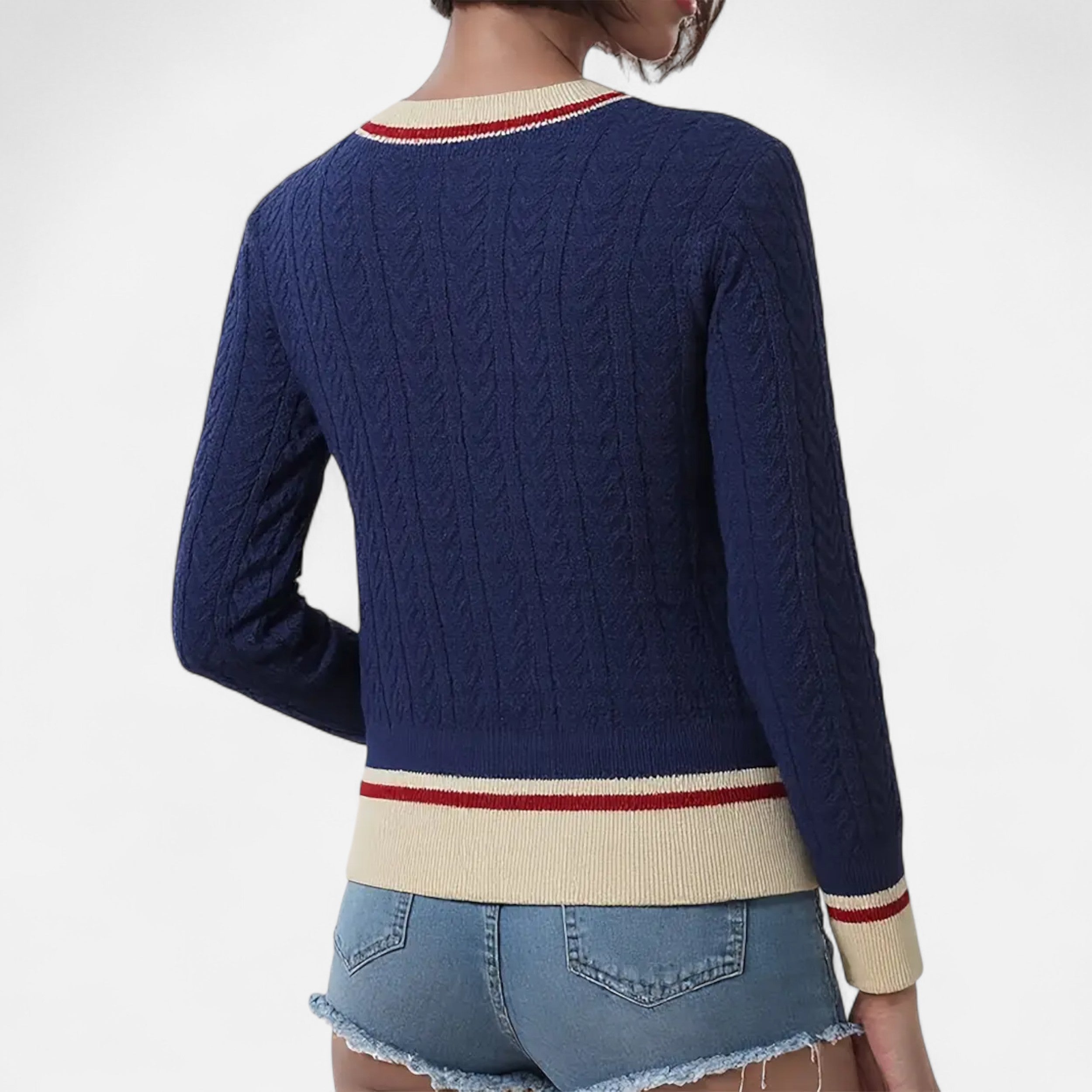 Lurvain | Women’s Colourblock V-Neck Cardigan