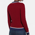 Alveraine | Women’s Colorblock V-Neck Cardigan