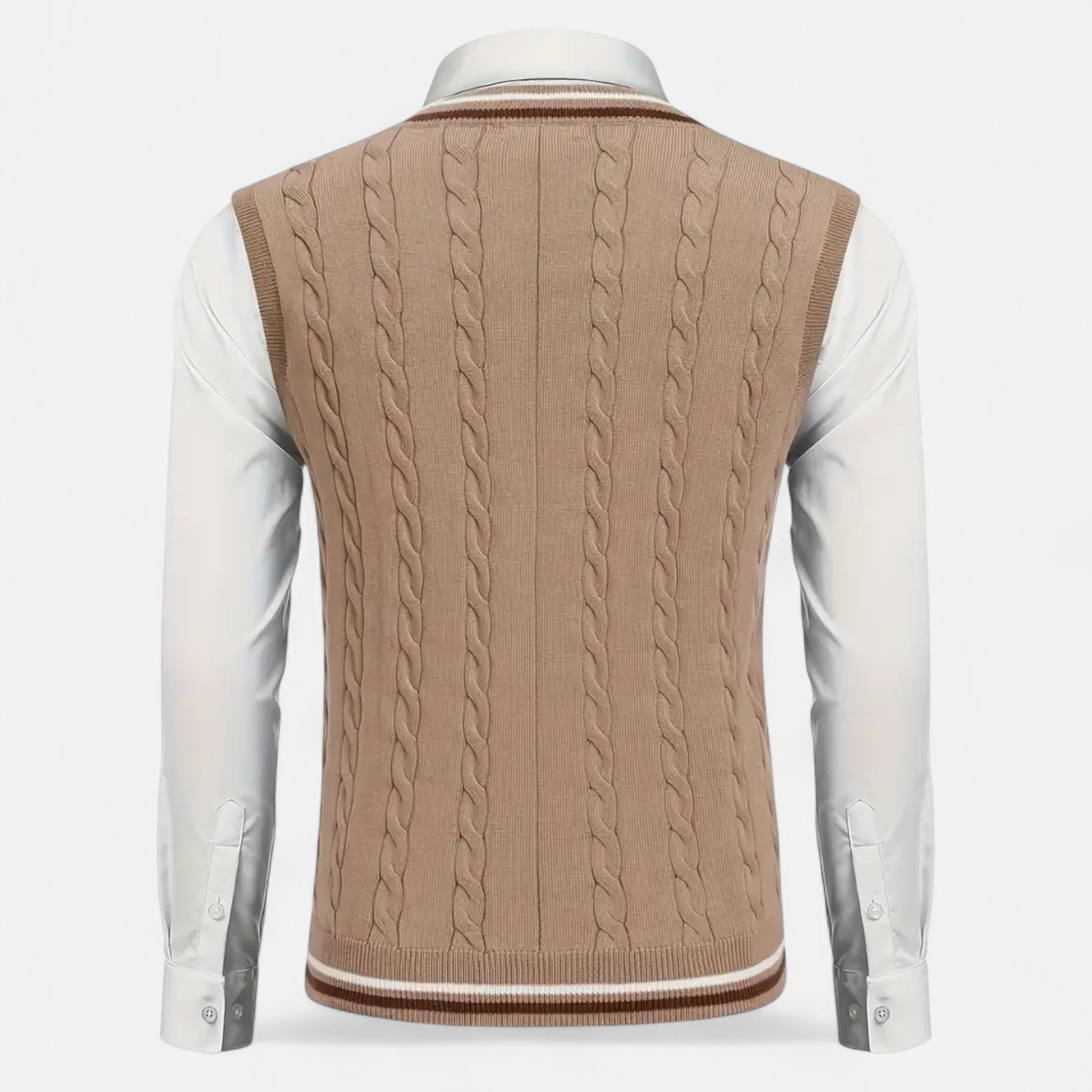 Lurvain | Men’s Knitted V-Neck Vest – Heritage Layers