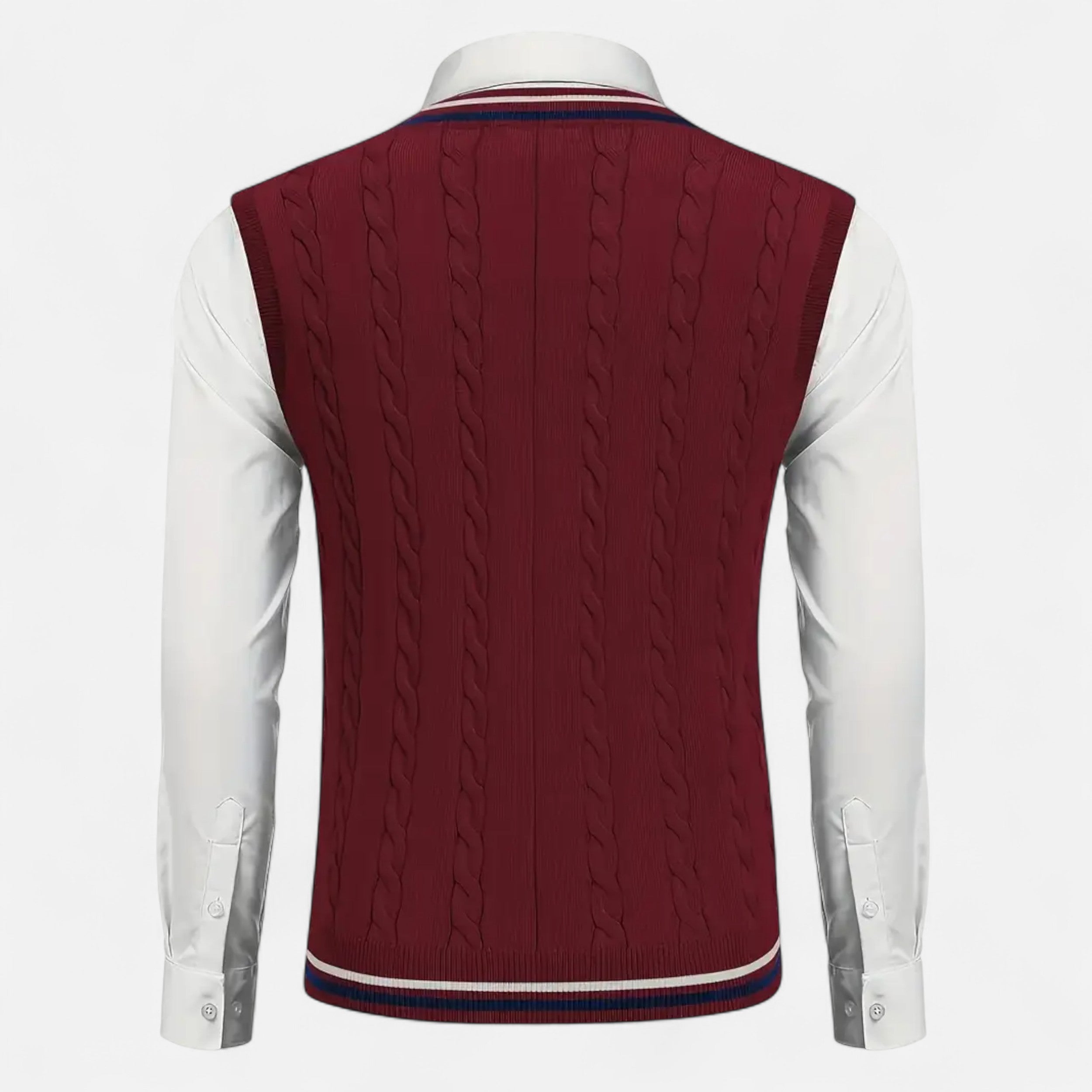 Lurvain | Men’s Knitted V-Neck Vest – Heritage Layers