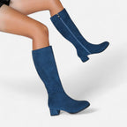 Alveraine | Women’s Skinny Zipper Boots