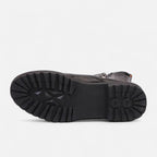 Alveraine | Women’s Mid Heel Croc-Pattern Ankle Boots