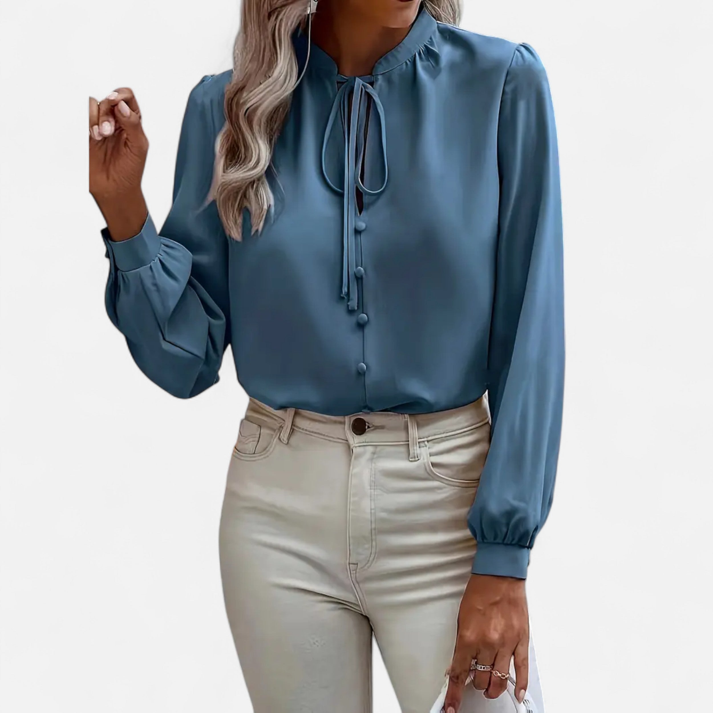 Lurvain | Women’s Elegant Tie-Neck Blouse