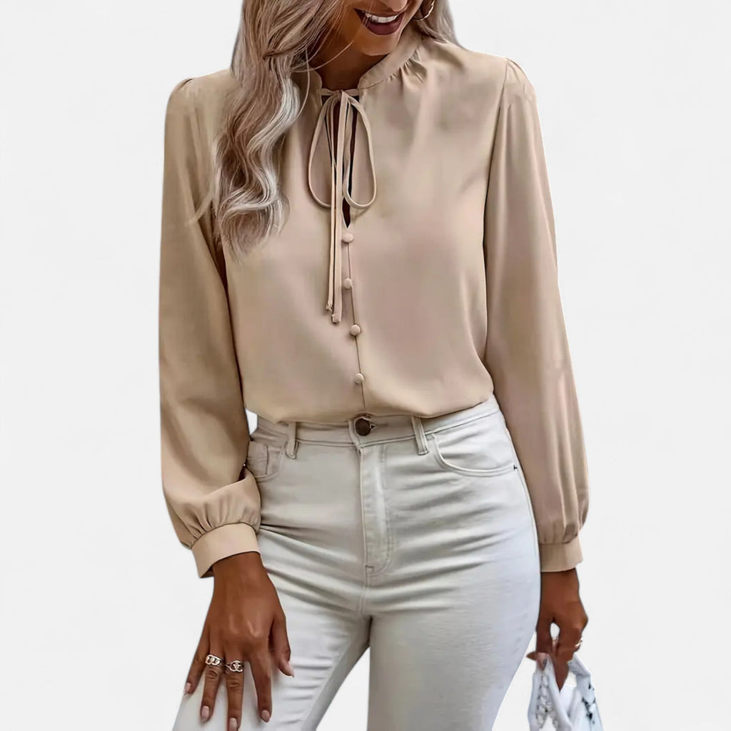 Lurvain | Women’s Elegant Tie-Neck Blouse