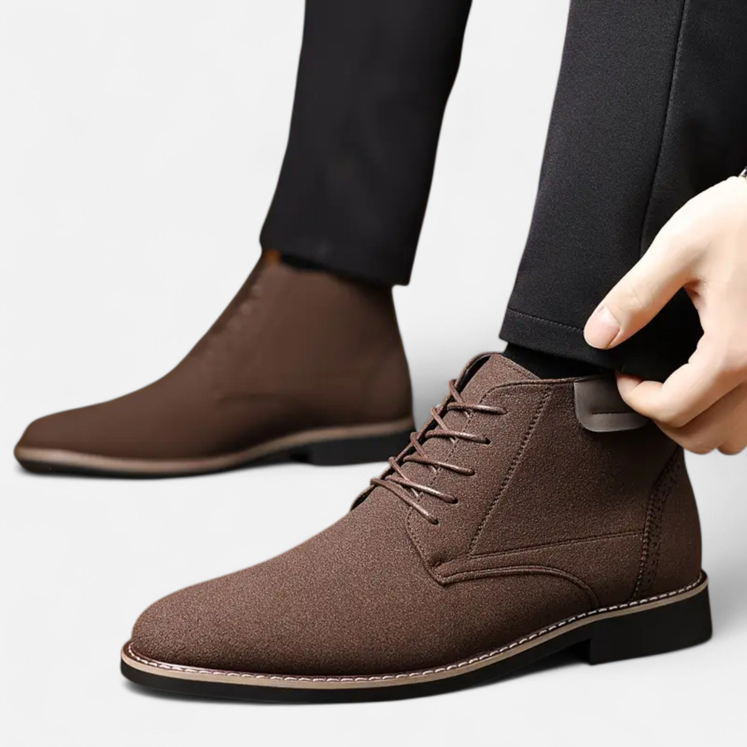 Lurvain | Men’s Retro Business Lace-Up Boots