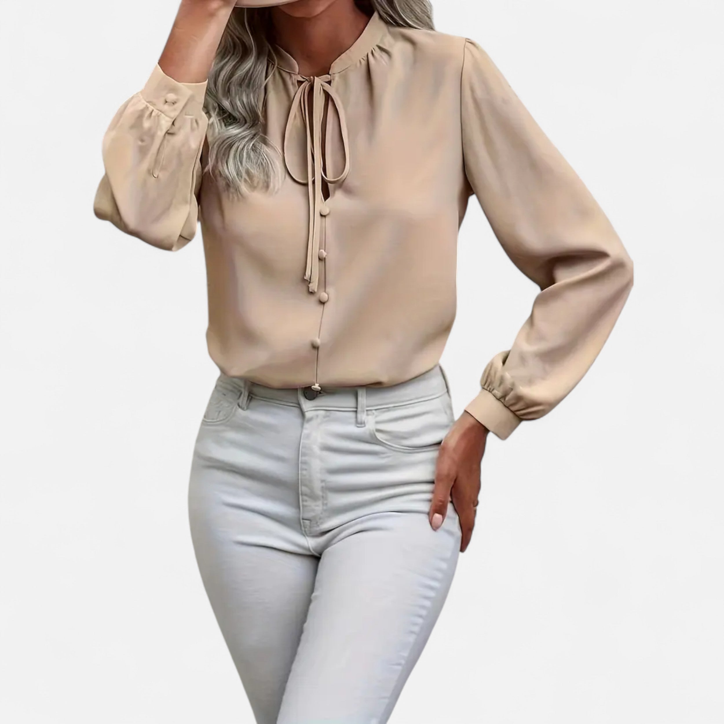 Lurvain | Women’s Elegant Tie-Neck Blouse