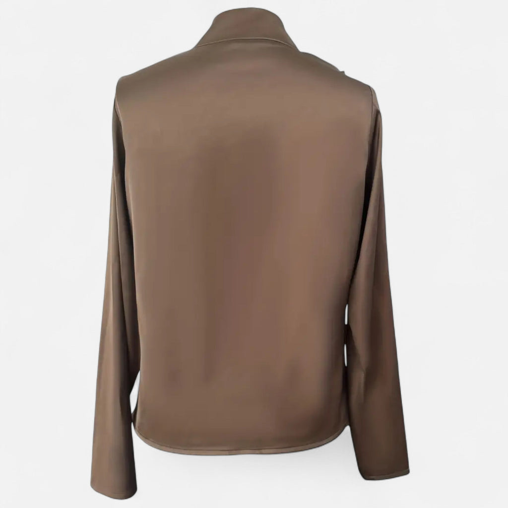 Lurvain | Women’s Satin V-Neck Blouse