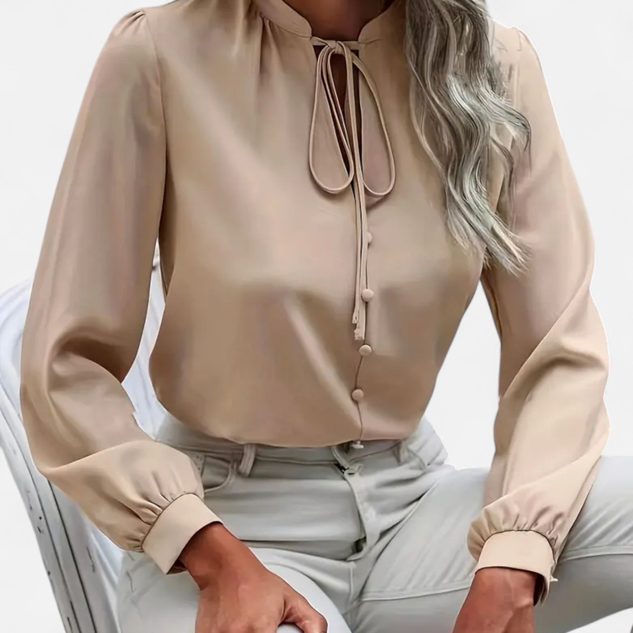 Lurvain | Women’s Elegant Tie-Neck Blouse