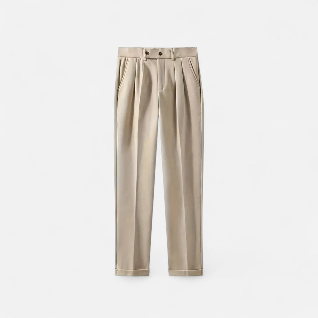 Alveraine | Men’s Naples Trousers – High-Waist British Style