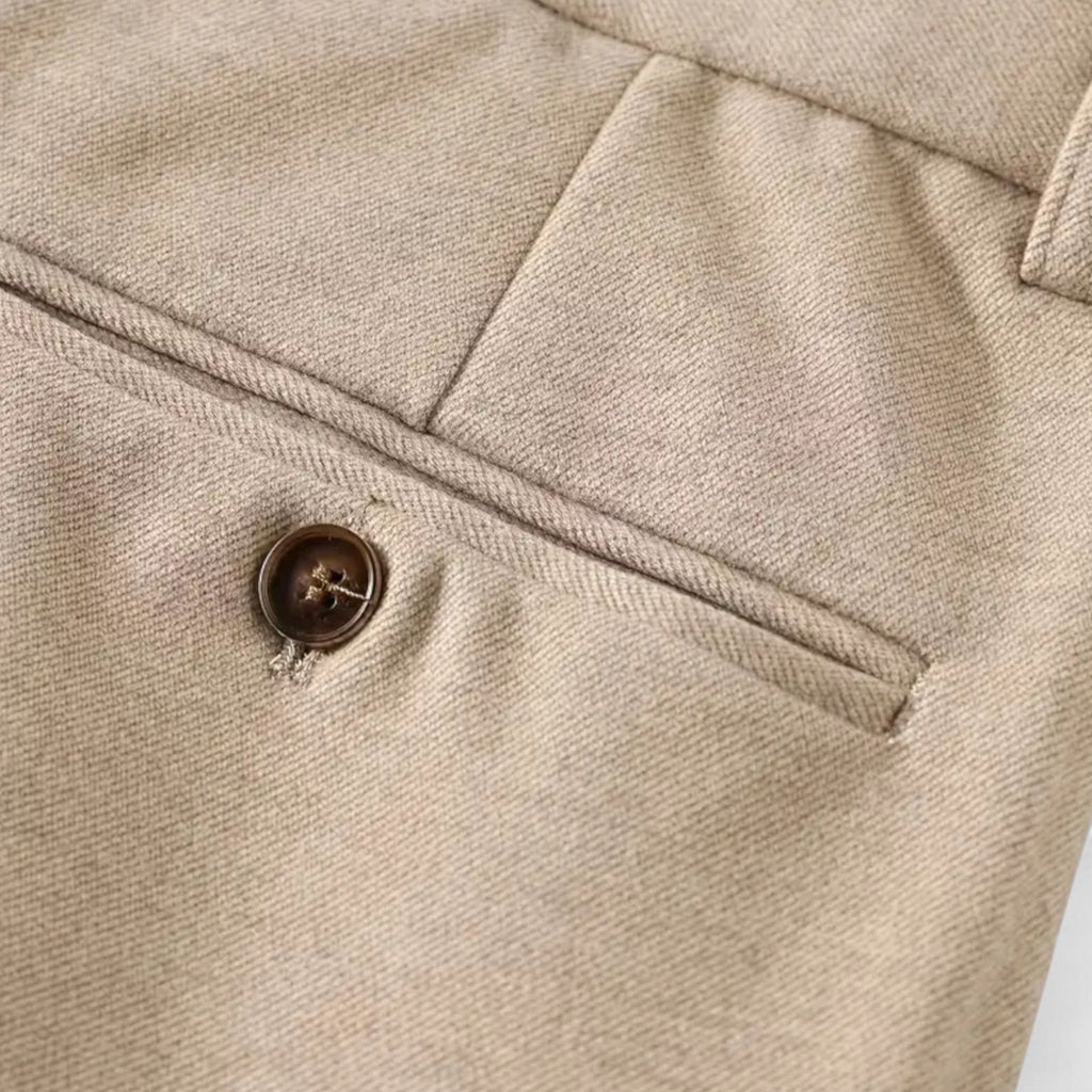 Alveraine | Men’s Naples Trousers – High-Waist British Style
