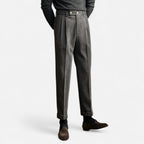Alveraine | Men’s Naples Trousers – High-Waist British Style