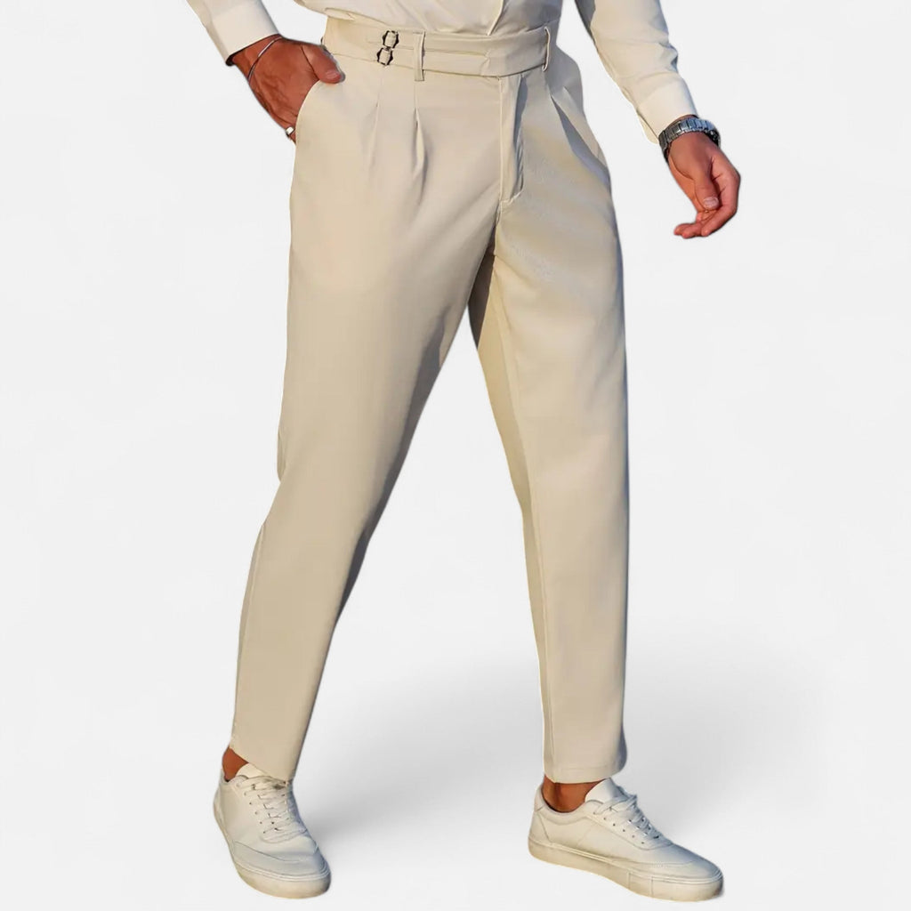 Lurvain | Men’s Relaxed-Fit Pants – Double-Button Classic