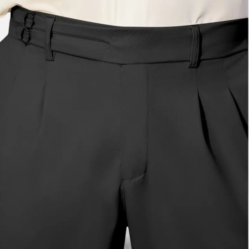 Lurvain | Men’s Relaxed-Fit Pants – Double-Button Classic