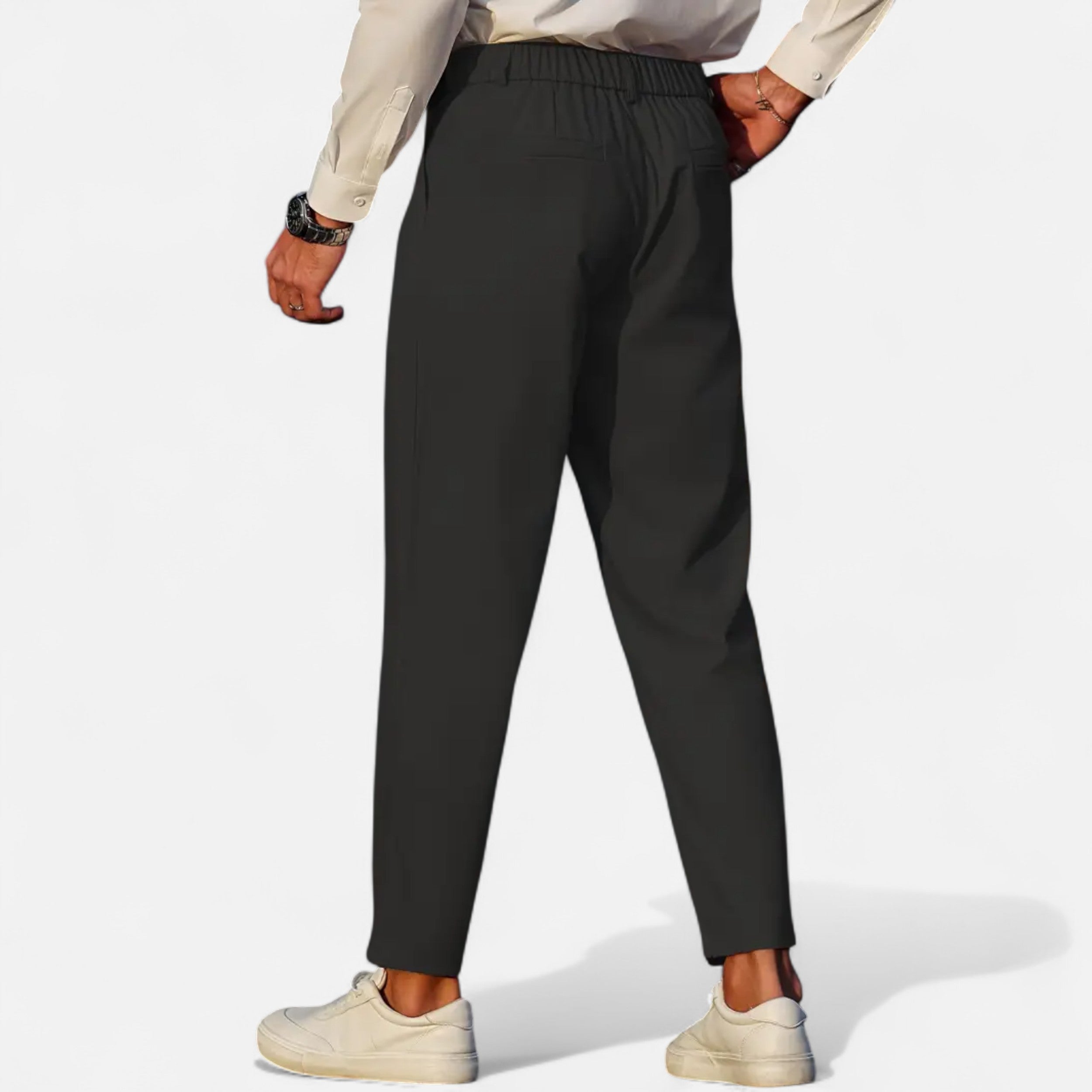 Lurvain | Men’s Relaxed-Fit Pants – Double-Button Classic