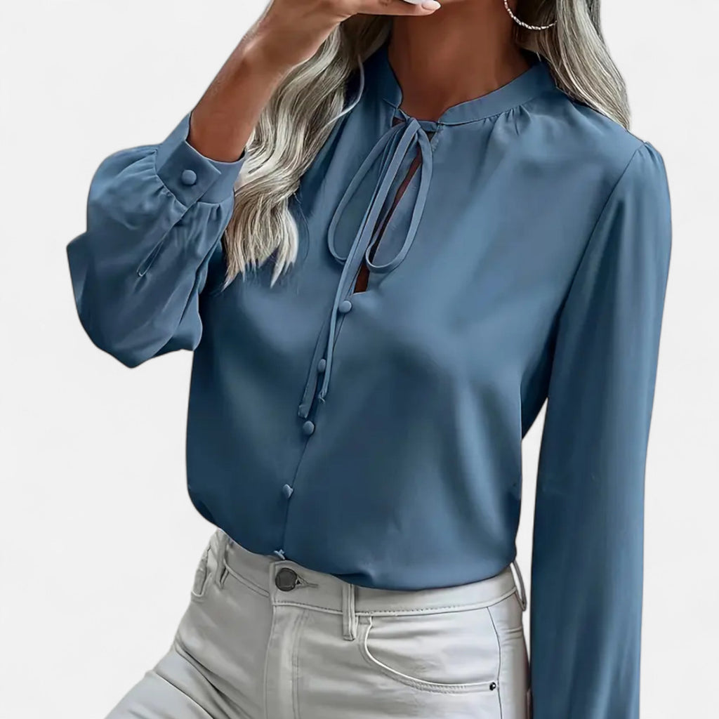 Lurvain | Women’s Elegant Tie-Neck Blouse
