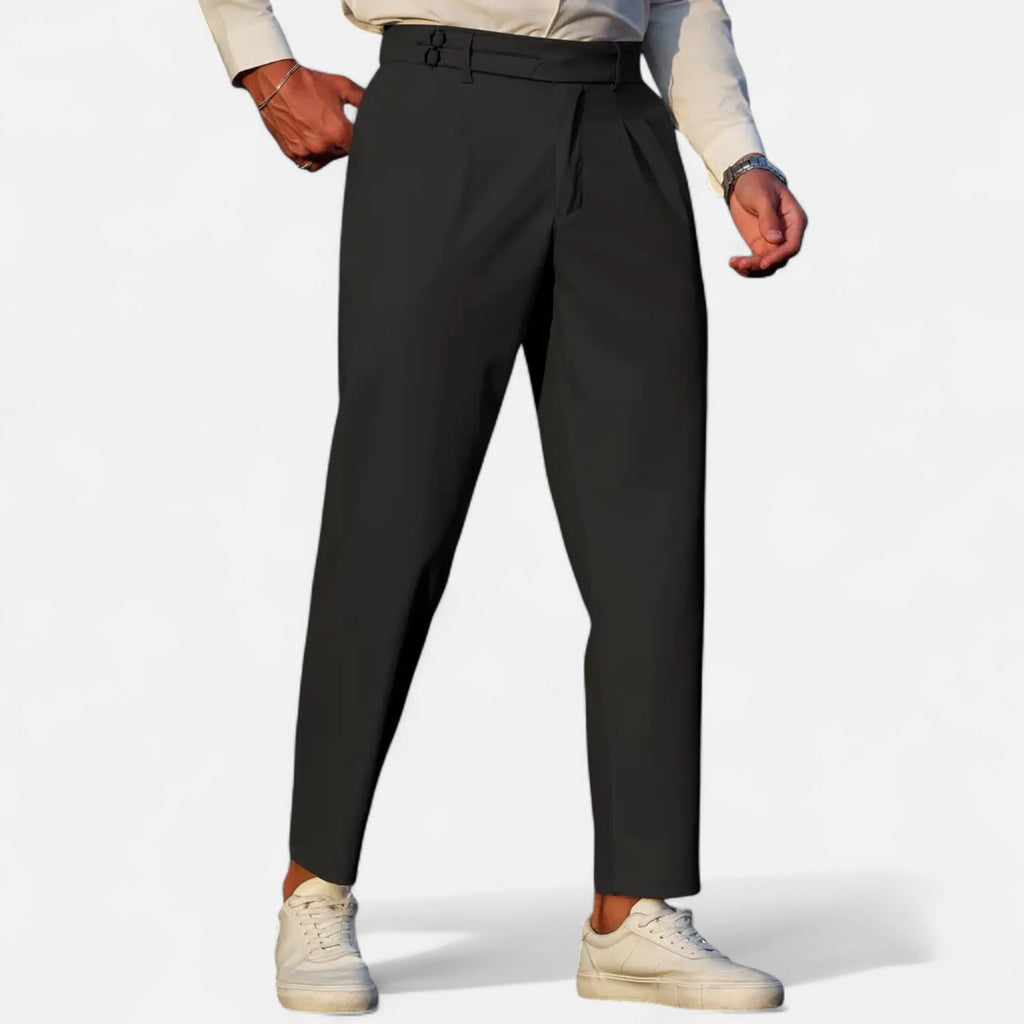 Lurvain | Men’s Relaxed-Fit Pants – Double-Button Classic