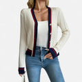 Alveraine | Women’s Colorblock V-Neck Cardigan