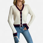 Alveraine | Women’s Colorblock V-Neck Cardigan