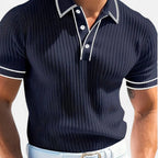 Alveraine | Men’s Summer Polo Shirt – Classic Knit Design