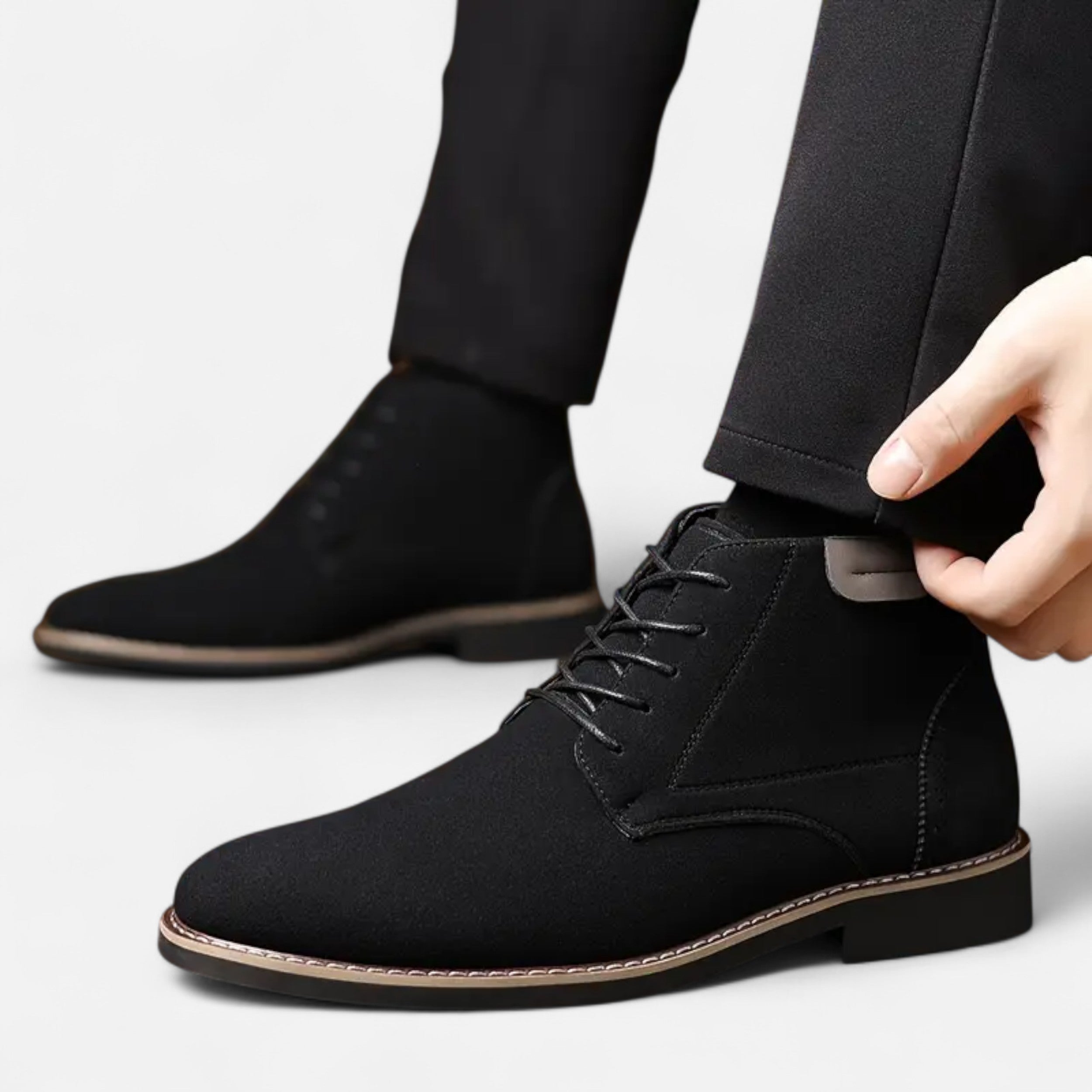 Lurvain | Men’s Retro Business Lace-Up Boots
