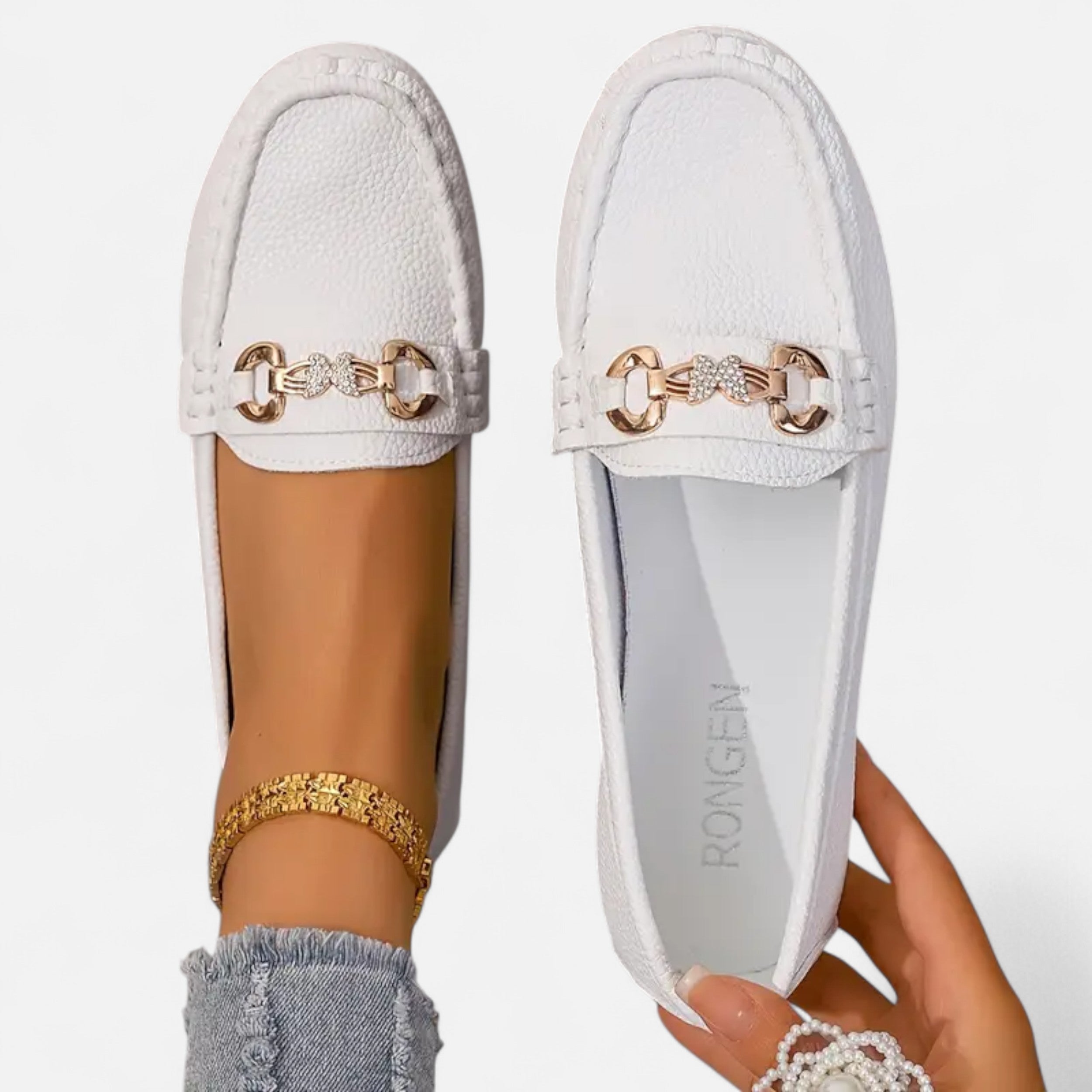 Lurvain | Women’s Diamond Butterfly Strap Shoes