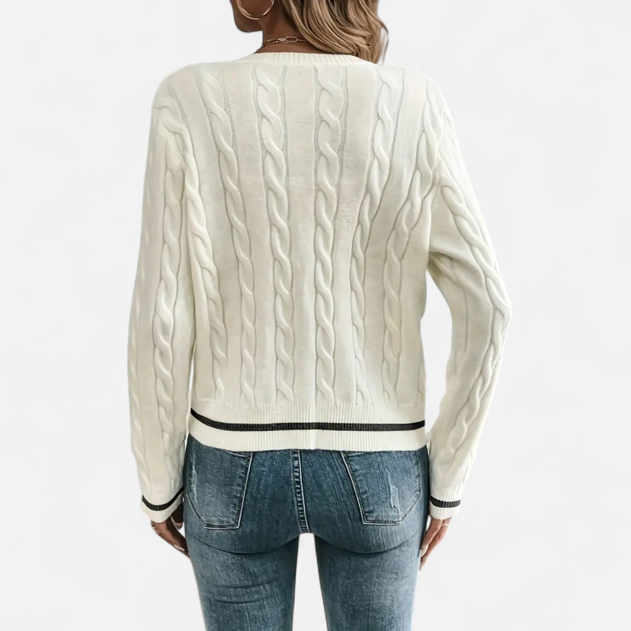 Lurvain | Women’s Elegant Long Sleeve Knit Cardigan