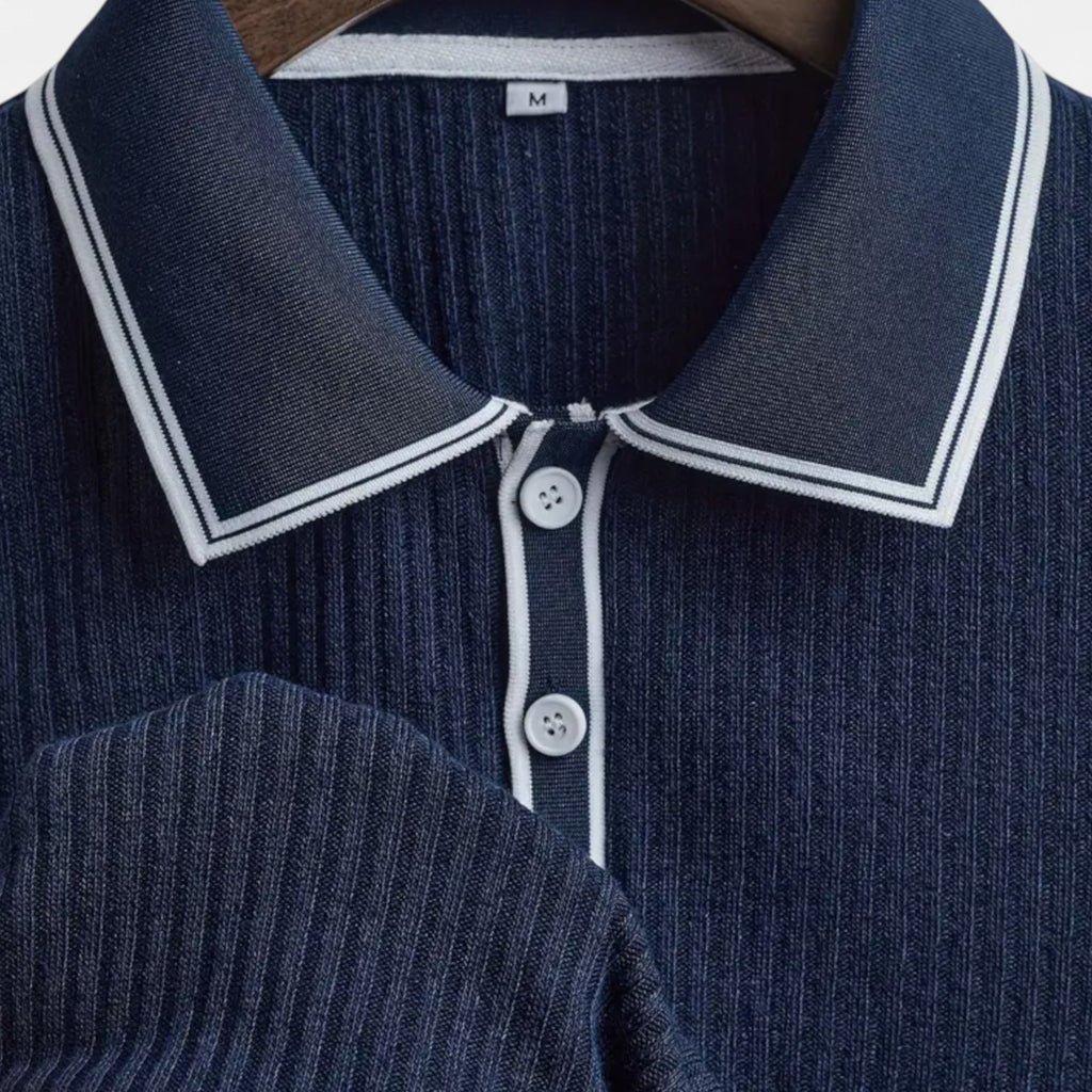 Lurvain | Men’s Summer Polo Shirt – Classic Knit Design