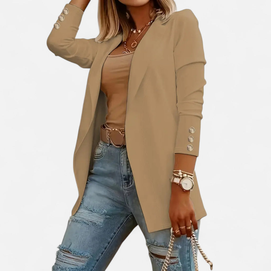 Lurvain | Women’s Chic Mid-Length Lapel Cardigan