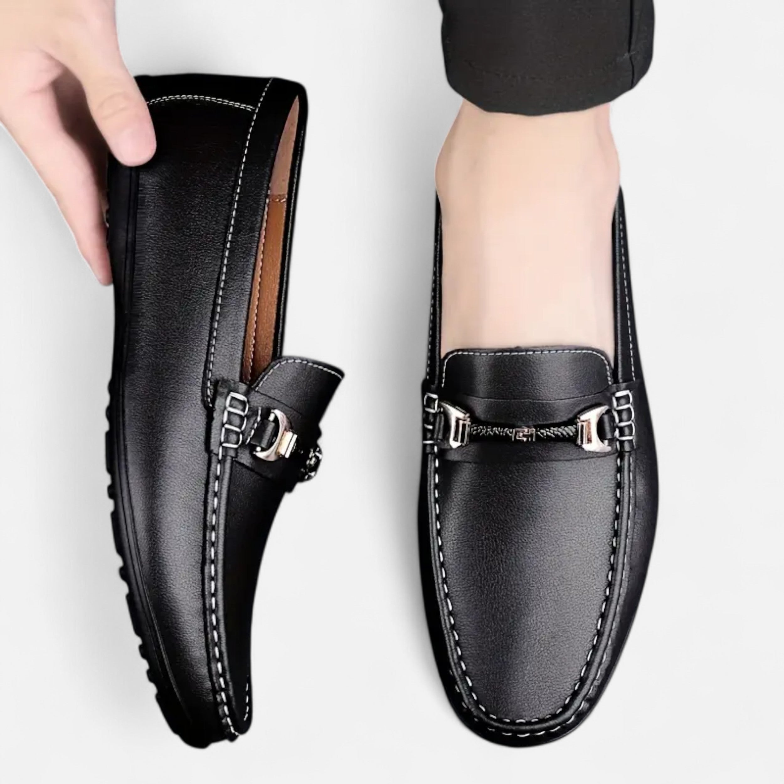 Lurvain | Men’s Slip-On Loafers Leather