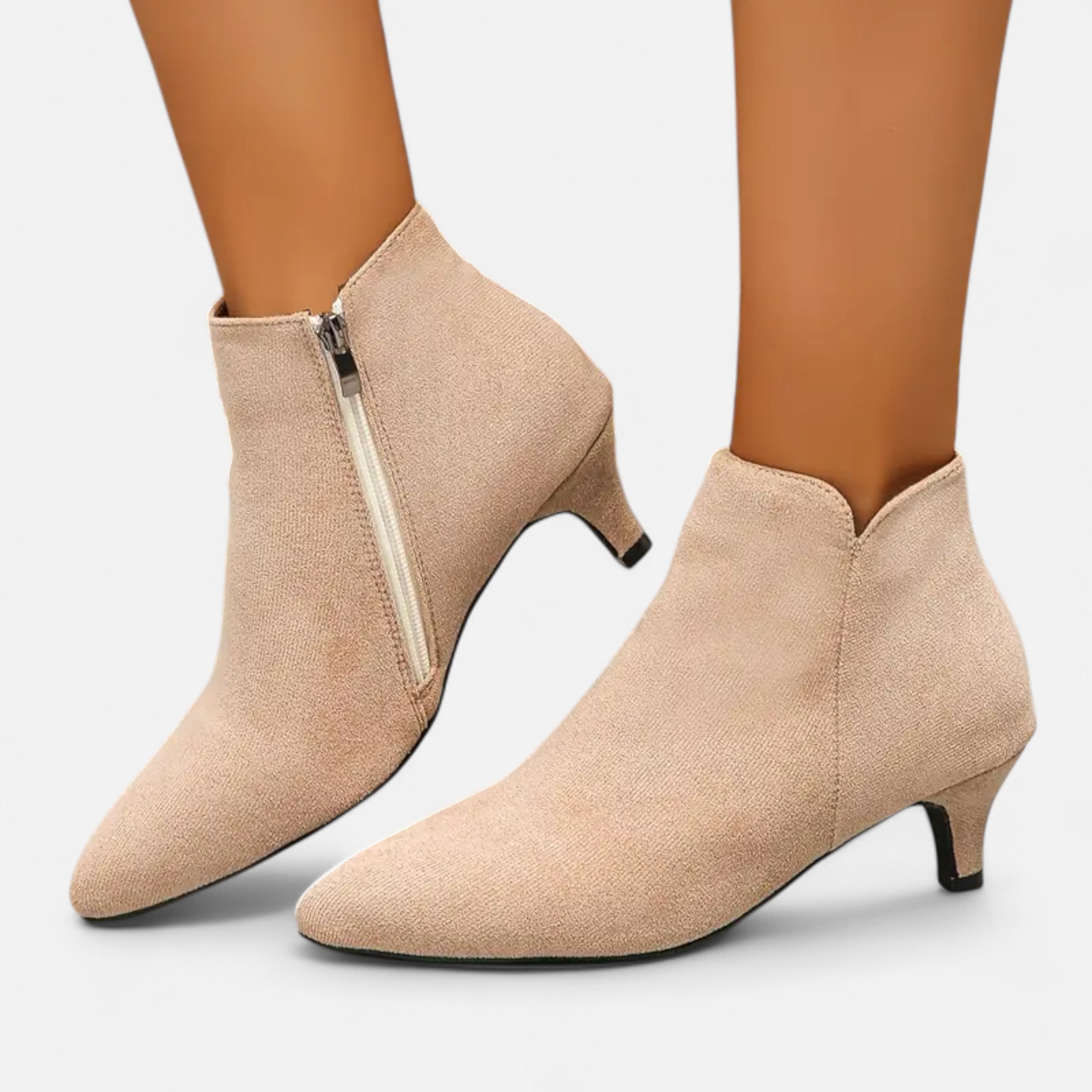 Lurvain | Women’s Kitten Heel Pointed Ankle Boots