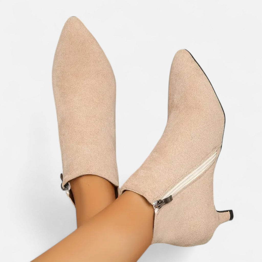 Lurvain | Women’s Kitten Heel Pointed Ankle Boots
