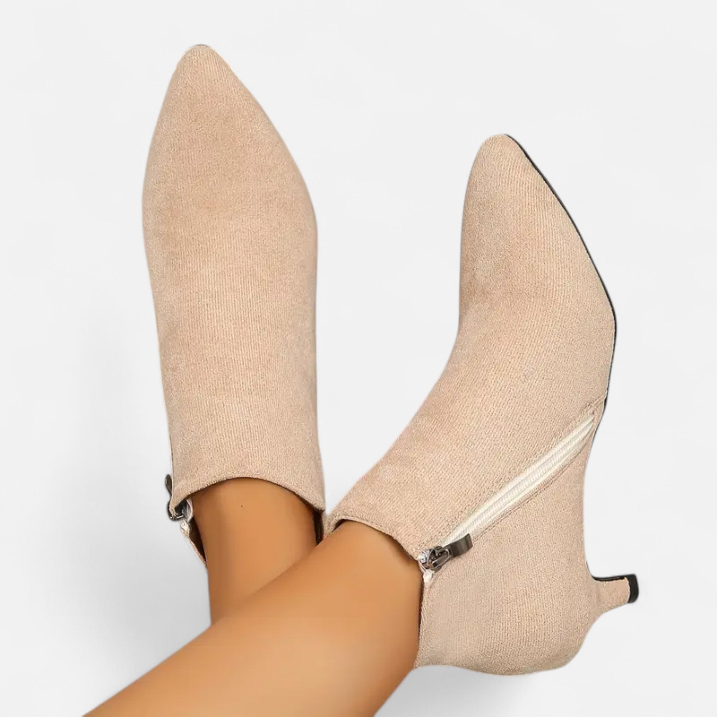 Lurvain | Women’s Kitten Heel Pointed Ankle Boots