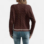 Alveraine | Women’s Elegant Long Sleeve Knit Cardigan