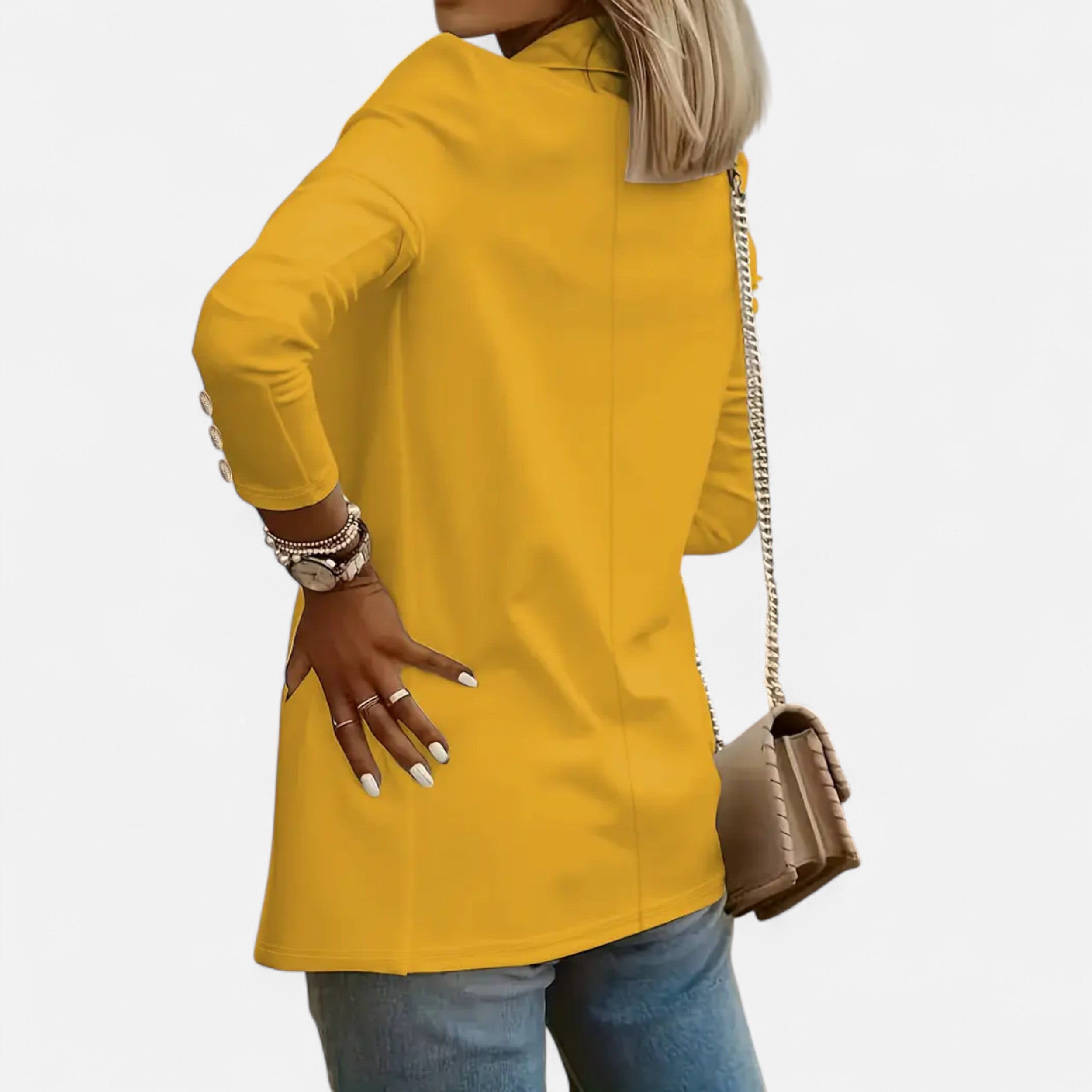 Lurvain | Women’s Chic Mid-Length Lapel Cardigan