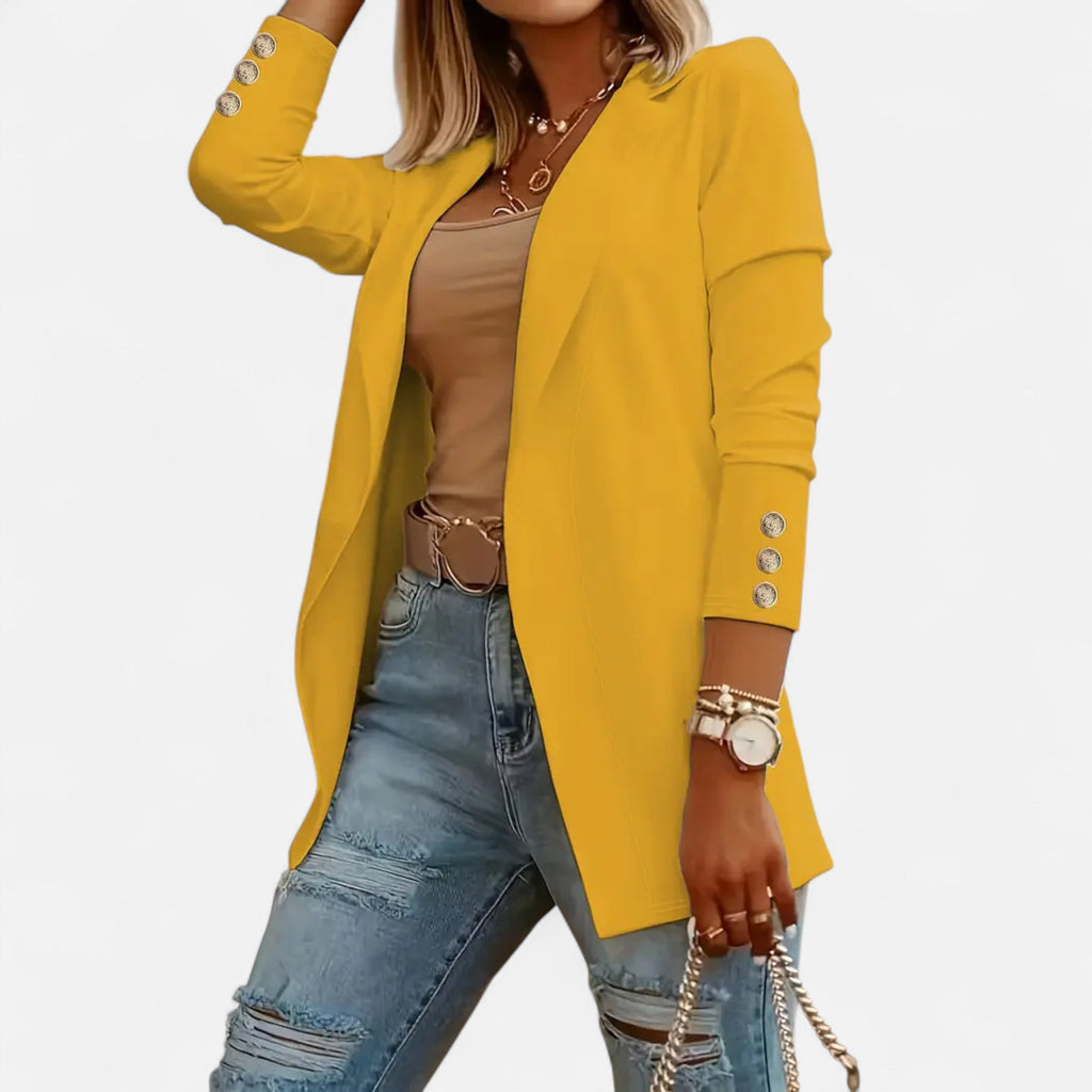 Lurvain | Women’s Chic Mid-Length Lapel Cardigan