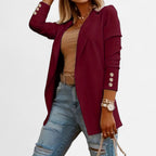 Alveraine | Women’s Chic Mid-Length Lapel Cardigan