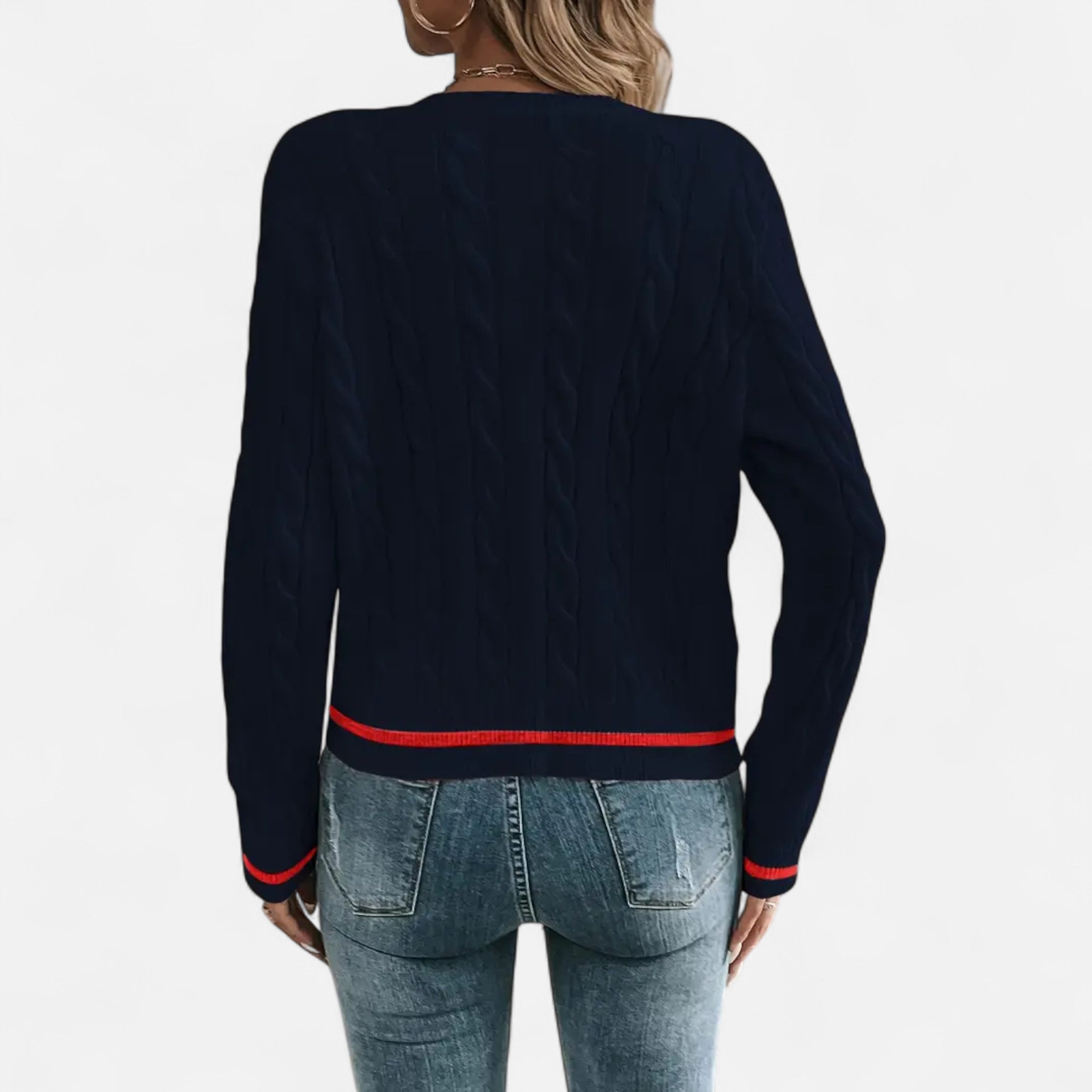 Alveraine | Women’s Elegant Long Sleeve Knit Cardigan