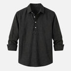 Alveraine | Men's Linen Collared Shirt – Breathable Summer Comfort