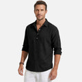 Alveraine | Men's Linen Collared Shirt – Breathable Summer Comfort